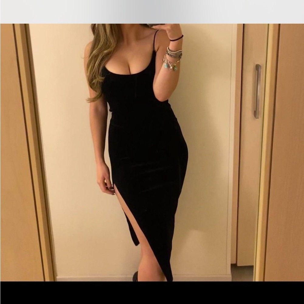 Black Velour Dress